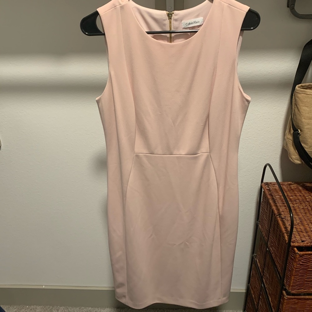 Calvin Klein blush/pink kneelength dress size 12